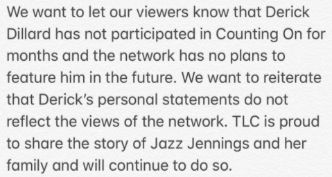TLC statement about Dillard